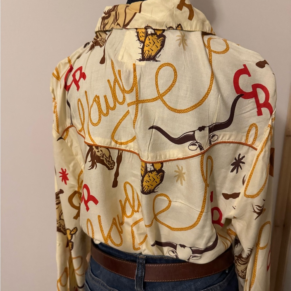 Western Howdy Pearl Button-Up Shirt - Picture 3 of 3